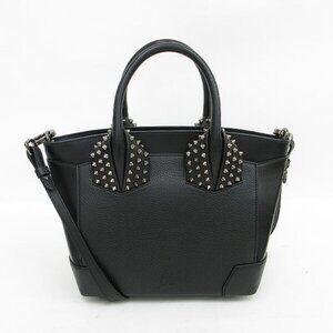 Christian Louboutin Eloise Small Spike Stud Hand Shoulder Bag Black